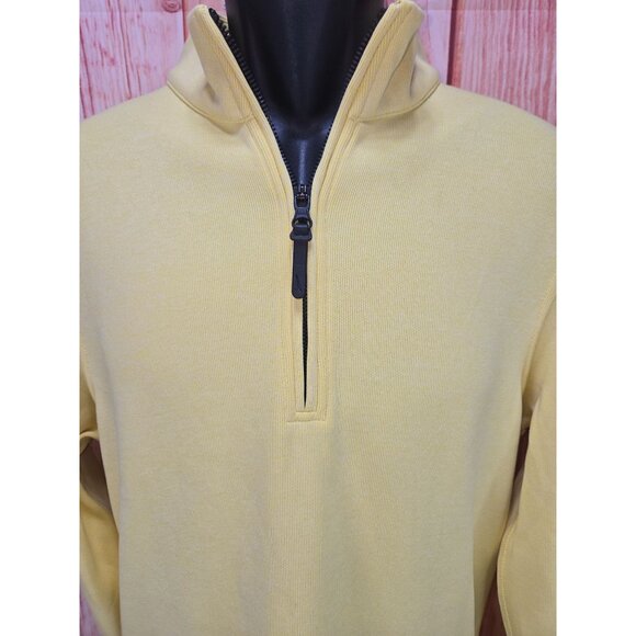 Nike Mens Dri-Fit Yellow 1/4 Zip Pullover Sweater Size Small NWT NEW - Picture 2 of 9